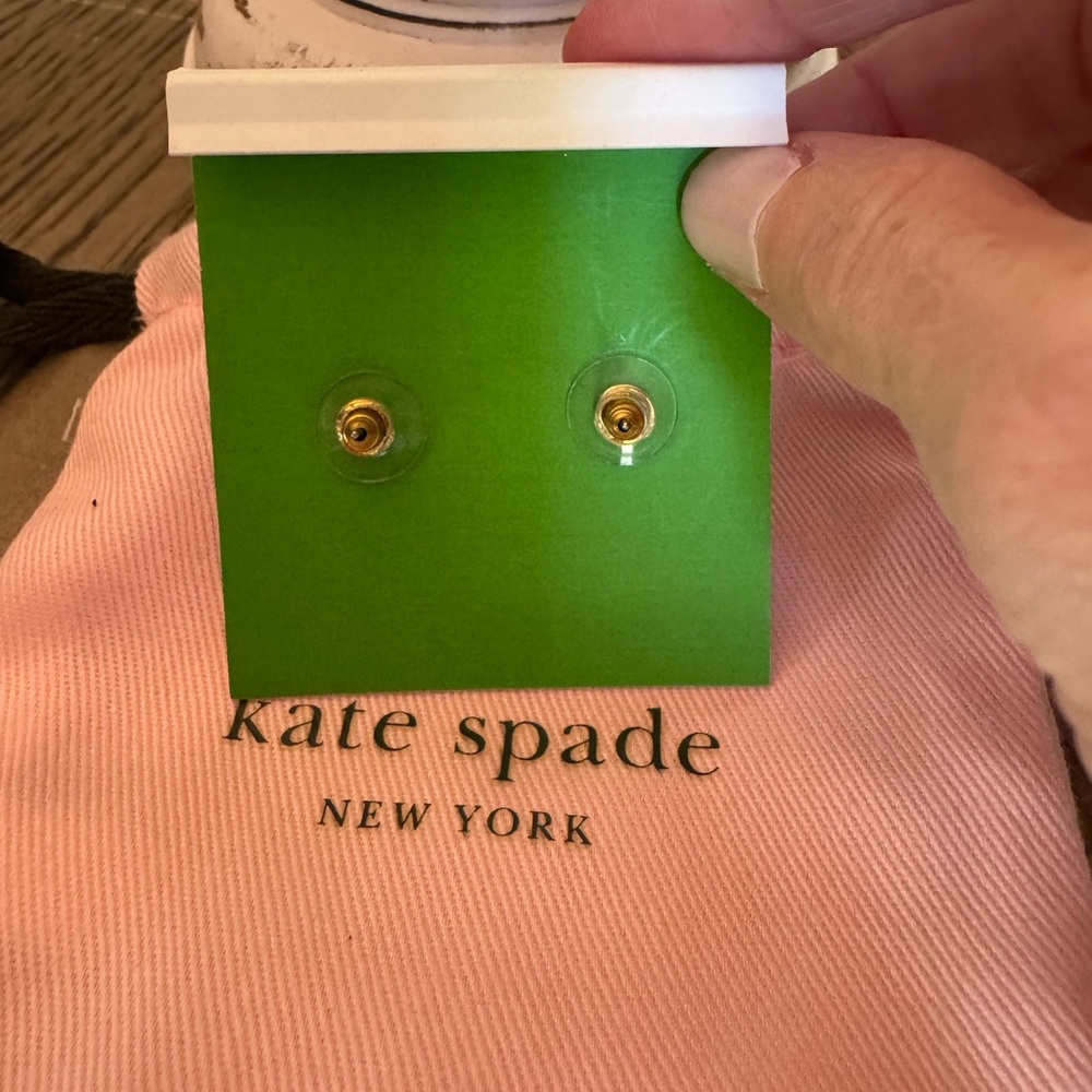 Kate Spade Gold Stud Earrings - Picture 2 of 3